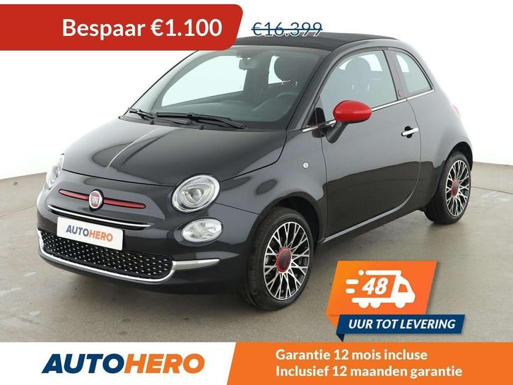 Fiat 500C 1.0 Mild-Hybrid Red (bj 2023), Auto's, Fiat, Te koop, 500C, ABS, Airbags, Airconditioning, Android Auto, Apple Carplay