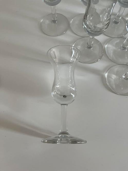 Jeneverglazen, 12cm, 10 stuks, perfecte staat, Verzamelen, Glas en Drinkglazen, Zo goed als nieuw, Verzenden