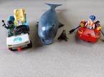 Playmobil 4489 potvis rubberboot verzorgingswagen, Kinderen en Baby's, Speelgoed | Playmobil, Zo goed als nieuw, Ophalen