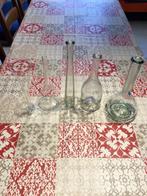 Vaasjes glas (5 smalle vaasjes)bloemschikken, Huis en Inrichting, Ophalen, Glas