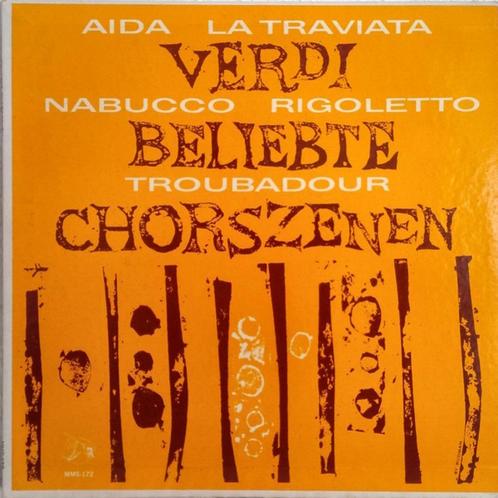 1960 - Giuseppe VERDI - Beliebte Chorszenen, Cd's en Dvd's, Vinyl | Klassiek, Zo goed als nieuw, Romantiek, Vocaal, 10 inch, Ophalen of Verzenden