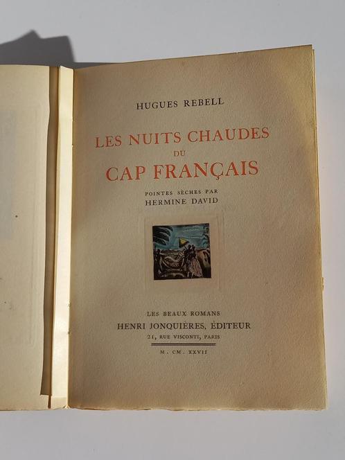 Rare, Les nuits chaudes du cap français. Pointes sèches par, Livres, Romans, Comme neuf, Europe autre, Enlèvement ou Envoi