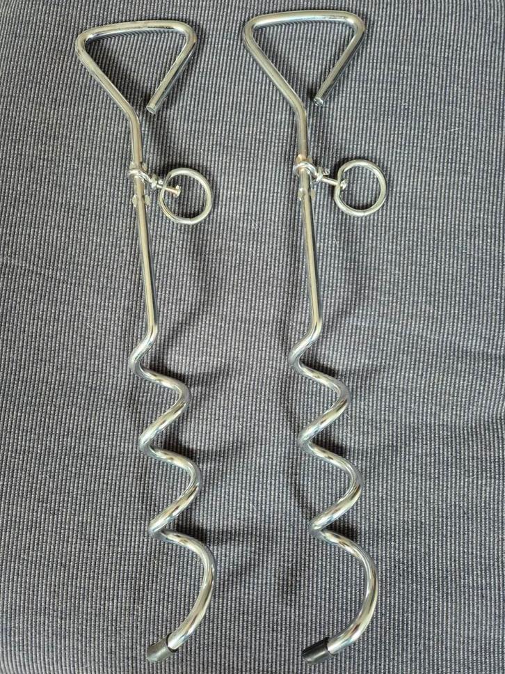 Grondankers ,huisdieren veilig vast te zetten, Dieren en Toebehoren, Hondenriemen, Ophalen