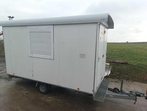 Remorque de chantier (roulotte, bureau, cantine,...), Auto diversen, Aanhangers en Bagagewagens, Gebruikt, Ophalen