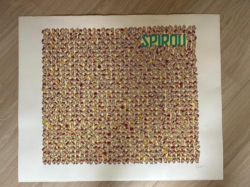 Franquin - Spirou - Sérigraphie Les 1000 têtes de Spirou, Boeken, Stripverhalen, Zo goed als nieuw, Ophalen