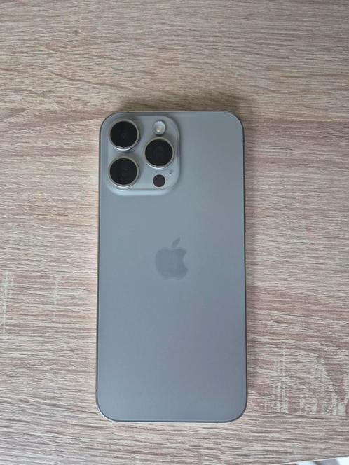 IPhone 15 pro max 256gb natural titanium, Telecommunicatie, Mobiele telefoons | Apple iPhone, Zo goed als nieuw, 256 GB, Met simlock