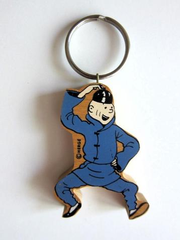 Porte clé Tintin en bois (Vilac)