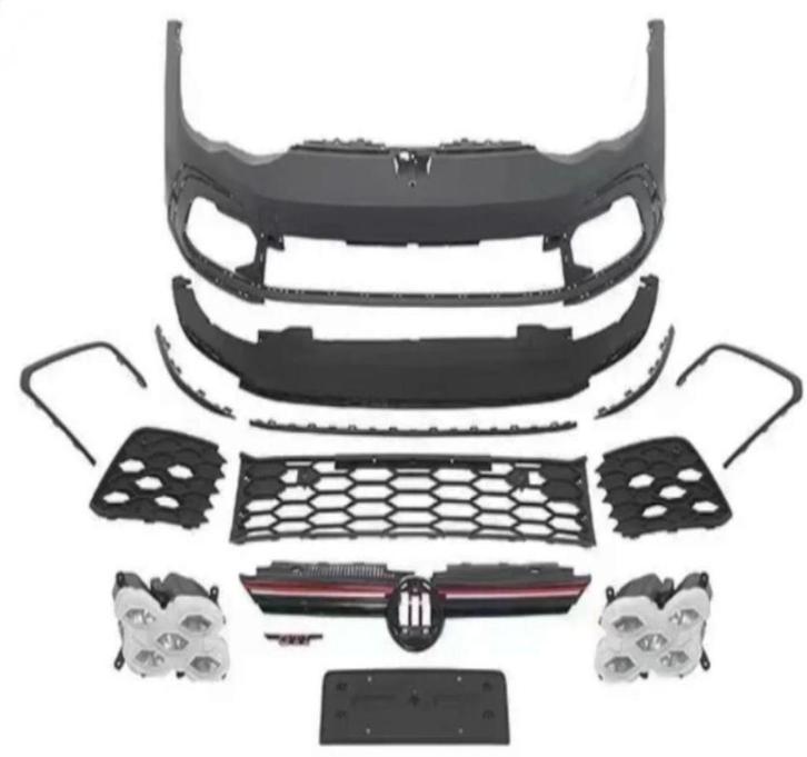 VW Golf 8 GTI Look voorbumper met grille, Auto diversen, Tuning en Styling, Ophalen of Verzenden