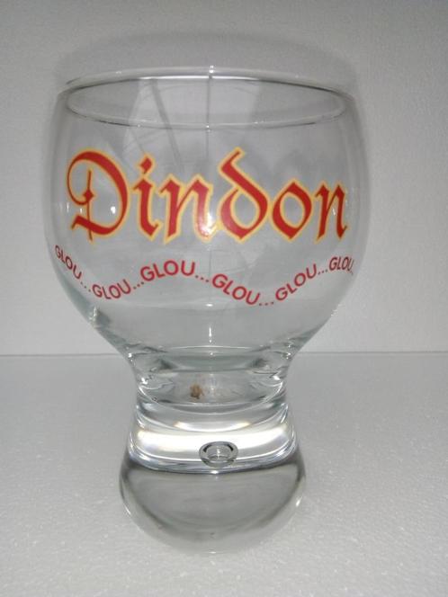 Oud DINDON bierglas uit de Brasserie de Lautenne Phil, Verzamelen, Biermerken, Zo goed als nieuw, Glas of Glazen, Overige merken