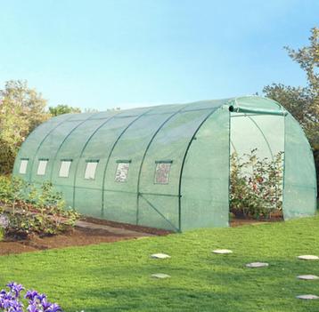 SERRE TUNNEL DE JARDIN 18M²  6 x 3M En VERT OU BLANC  beschikbaar voor biedingen