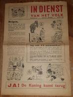 In dienst van het volk 1950 Marc Sleen Nero Koningskwestie, Verzamelen, Ophalen of Verzenden, Overige figuren, Gebruikt, Overige typen