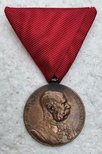 Medaille, Oosterijk 1898 Jubileum med. bewapende macht beschikbaar voor biedingen