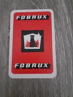 1 speelkaart Fobrux, Collections, Comme neuf, Enlèvement ou Envoi