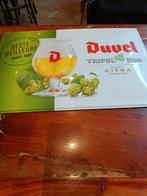 Metalen plaat van Duvel Tripel hop citra, Verzamelen, Biermerken, Ophalen of Verzenden, Zo goed als nieuw