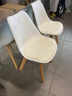 Stoelen, Huis en Inrichting, Drie, Wit, Zo goed als nieuw, Ophalen