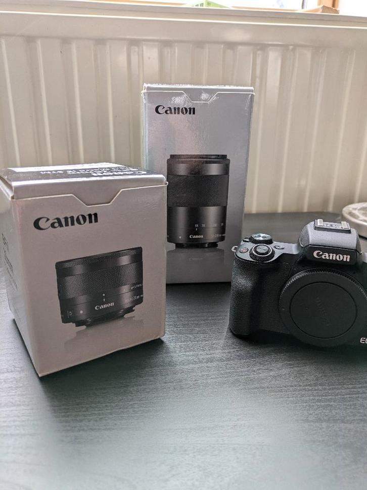 Canon EOS M50 Set – Complete Kit (Slechts 2000 clicks!), TV, Hi-fi & Vidéo, Appareils photo numériques, Comme neuf, Compact, Canon