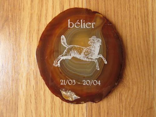 agate motifs horoscope bélier, Verzamelen, Mineralen en Fossielen, Mineraal, Ophalen of Verzenden