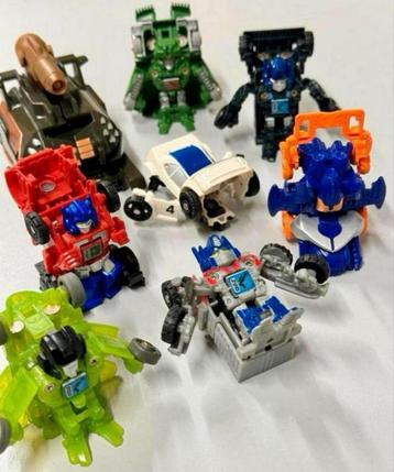 8 stuks Transformers mini bots battle bot lot - 8 figuren beschikbaar voor biedingen