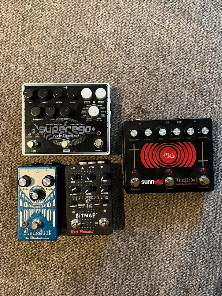 EHX Superego+, Earthquaker Sunn O))), Red Panda Bitmap, Muziek en Instrumenten, Effecten, Gebruikt, Ophalen of Verzenden
