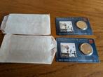 2x €0,50 muntstukken Vaticaanstad 2012 met postzegel, Ophalen of Verzenden, Munten