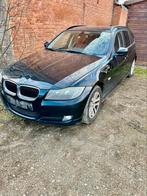 BMW (E91) 318 diesel ZEER GOEDE MOTOR /EXPORT  ZO MEENEMEN, Auto's, Euro 5, Lederen bekleding, Zwart, Leder