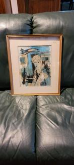 Lithoprint mil crabbe   20, Antiek en Kunst, Ophalen