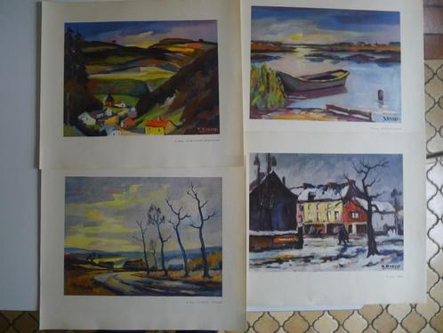 12 Reproducties van de schilder Richard BRESSY, Antiek en Kunst, Kunst | Tekeningen en Fotografie, Ophalen of Verzenden