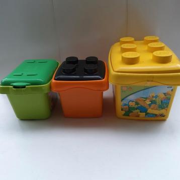 3 lege opbergdozen Lego/Duplo. beschikbaar voor biedingen