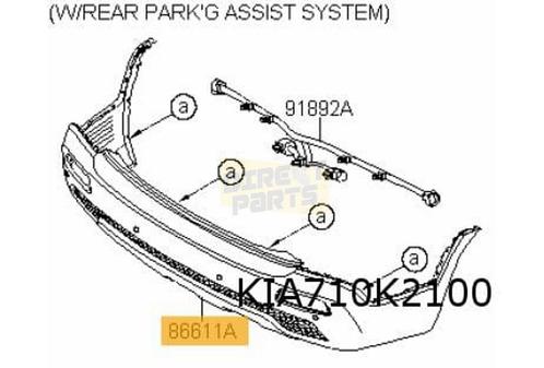 Kia Sorento (-9/12) achterbumper (bij PDC) (te spuiten) Orig, Auto-onderdelen, Carrosserie, Bumper, Kia, Achter, Nieuw, Verzenden