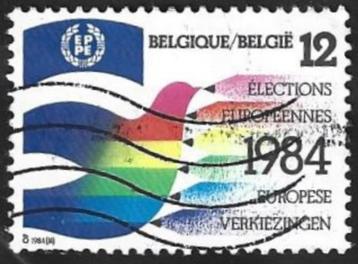 1 Postzegel België 1984 Verkiezingen Europees Parlement beschikbaar voor biedingen