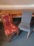 2 Stoffen stoelen, Huis en Inrichting, Ophalen, Gebruikt, Twee, Blauw