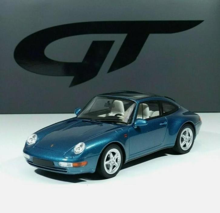 Porsche 911 993 Targa blue 1995 1/18 GT350 GT Spirit Neuve, Hobby en Vrije tijd, Modelauto's | 1:18, Nieuw, Auto, Overige merken