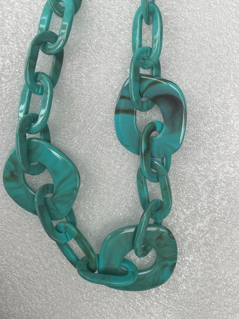 Acryl gemarmerde halsketting ketting NIEUW, Ophalen, Nieuw, Overige kleuren