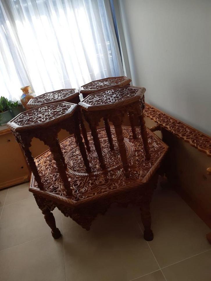 Arabische lounge, Huis en Inrichting, Fauteuils, Zo goed als nieuw, Hout, Minder dan 75 cm, Ophalen