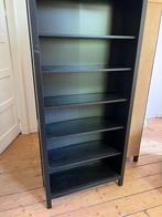 Drie zwartbruine boekenkasten, Ophalen, Met plank(en), Gebruikt, 50 tot 100 cm