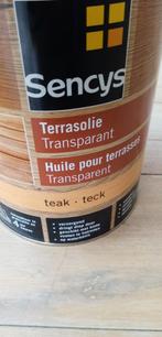 Sencys Teck Color Terrasolie 2,5L, 33 m², nieuw, 20€, Doe-het-zelf en Bouw, Minder dan 5 liter, Ophalen, Nieuw, Overige kleuren