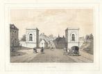 1844 - Leuven - de Brusselse poort, Antiek en Kunst, Kunst | Etsen en Gravures, Verzenden