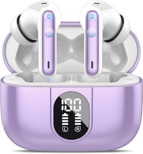 Bluetooth 5.3 draadloze oortelefoons (40 uur, touch, led, IP, Audio, Tv en Foto, Hoofdtelefoons, Nieuw, Over oor (circumaural)