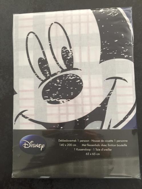 Mickey Mouse dekbedovertrek + sloop, Kinderen en Baby's, Kinderkamer | Beddengoed, Nieuw, Dekbedovertrek, Blauw, Ophalen of Verzenden