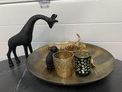 Decoratie schaal en dieren van Unikamp Aarschot, Huis en Inrichting, Woonaccessoires | Schalen en Manden, Zo goed als nieuw, Schaal