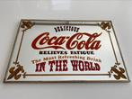 Vintage reclame spiegel Coca Cola, Overige typen, Gebruikt, Ophalen of Verzenden