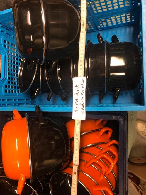 Mosselpotten  en ander email, Huis en Inrichting, Keuken | Potten en Pannen, Zo goed als nieuw, Ophalen of Verzenden