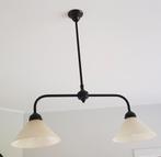 Hanglamp met 2 lampkappen, 75 cm ou plus, Verre, Comme neuf, Landelijk