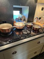 poêlons et casseroles cuivre étain, Enlèvement, Utilisé, Cuisinière, Friteuse et Grils