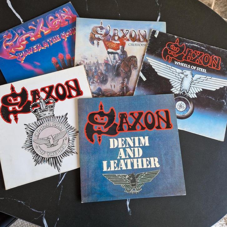 Saxon (5 lp's), Cd's en Dvd's, Vinyl | Hardrock en Metal, Gebruikt, Ophalen of Verzenden