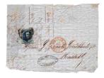 Originele Brief met postzegesl Leopold 1, Met stempel, Gestempeld, Koninklijk huis, Ophalen of Verzenden