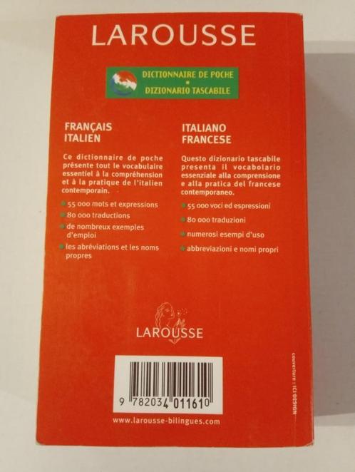 ② Larousse dictionnaire de poche Francais italien- italien fra —  Dictionnaires — 2ememain