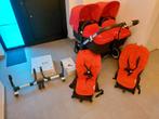Buggy Bugaboo Donkey Twin – compleet en in zeer goede staat, Kinderen en Baby's, Ophalen, Gebruikt, Overige merken, Verstelbare rugleuning