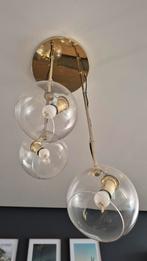Hanglamp - glas bol, Huis en Inrichting, Lampen | Hanglampen, Ophalen, Zo goed als nieuw, Glas