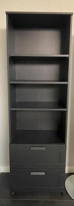Ikea BRIMNES Boekenkast , zwart, 60x190 cm, 50 tot 100 cm, 25 tot 50 cm, 150 tot 200 cm, Zo goed als nieuw